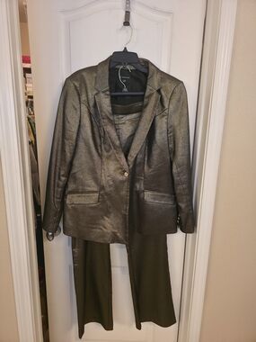 INC International Concepts Metallic Bronze Blazer and Pants